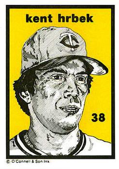1984-89 O'Connell and Son Ink #38 Kent Hrbek Front