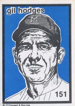 1984-89 O'Connell and Son Ink #151 Gil Hodges Front