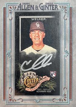 2022 Topps Allen & Ginter X - Mini Silver Frame Autographs #MA-CW Colton Welker Front