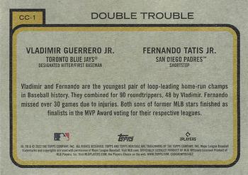 2022 Topps Heritage - Combo Cards #CC-1 Double Trouble Back