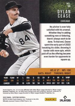 2022 Panini Capstone - Blue #98 Dylan Cease Back