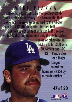 1994 Fleer - All-Stars #47 Mike Piazza Back