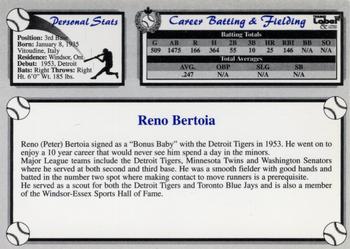 2002-23 Canadian Baseball Hall of Fame #NNO Reno Bertoia Back
