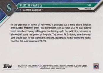 2023 Topps Now #544 Felix Hernandez Back