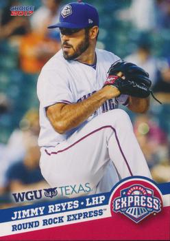 2017 Choice Round Rock Express #20 Jimmy Reyes Front