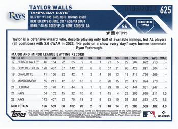 2023 Topps - Gold #625 Taylor Walls Back