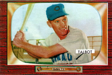1955 Bowman #137 Bob Talbot Front