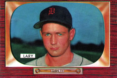 1955 Bowman #154 Frank Lary Front