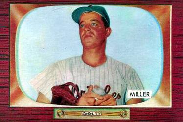 1955 Bowman #245 Bill Miller Front