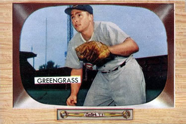 1955 Bowman #49 Jim Greengrass Front