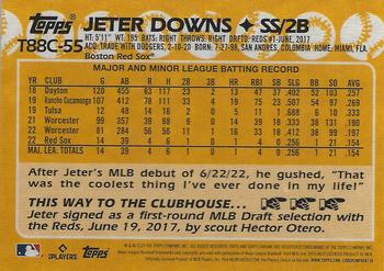 2023 Topps - 1988 Topps Baseball 35th Anniversary Chrome Silver Pack (Series One) #T88C-55 Jeter Downs Back