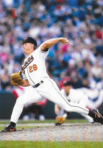 1996 Baltimore Orioles Photocards #NNO Randy Myers Front