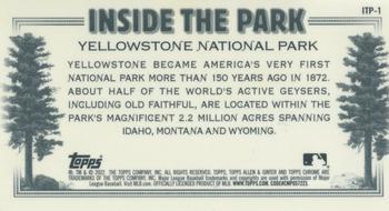 2022 Topps Allen & Ginter Chrome - Inside the Park Minis #ITP-1 Yellowstone National Park Back