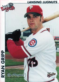 2000 Multi-Ad Midwest League Top Prospects (Numbered Oval Logo) #17 Ryan Gripp Front