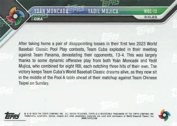 2023 Topps Now World Baseball Classic #WBC-13 Yoán Moncada / Yadil Mujica Back