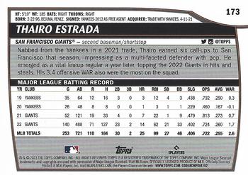 2023 Topps Big League #173 Thairo Estrada Back