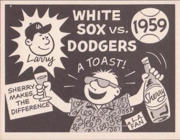 1967 Laughlin World Series - Promos #56 1959 White Sox vs Dodgers Front