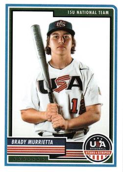 2023 Panini USA Baseball Stars & Stripes #35 Brady Murrietta Front