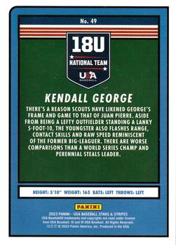 2023 Panini USA Baseball Stars & Stripes #49 Kendall George Back