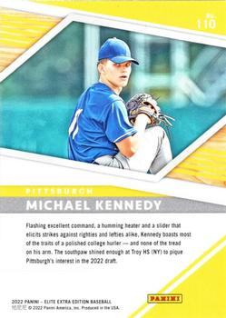 2022 Panini Elite Extra Edition - Turn of the Century #110 Michael Kennedy Back