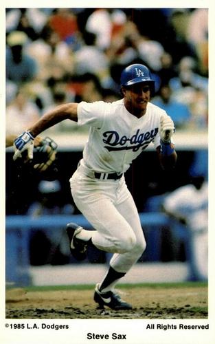 1985 Coca-Cola Los Angeles Dodgers #NNO Steve Sax Front