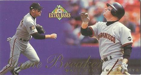 1994 Fleer Extra Bases - Game Breakers #29 Matt Williams Front
