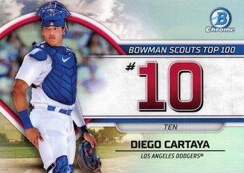 2023 Bowman - Bowman Scouts Top 100 #BTP-10 Diego Cartaya Front