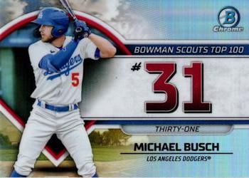 2023 Bowman - Bowman Scouts Top 100 #BTP-31 Michael Busch Front