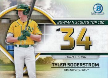 2023 Bowman - Bowman Scouts Top 100 #BTP-34 Tyler Soderstrom Front