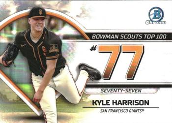 2023 Bowman - Bowman Scouts Top 100 #BTP-77 Kyle Harrison Front