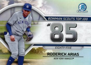 2023 Bowman - Bowman Scouts Top 100 #BTP-85 Roderick Arias Front