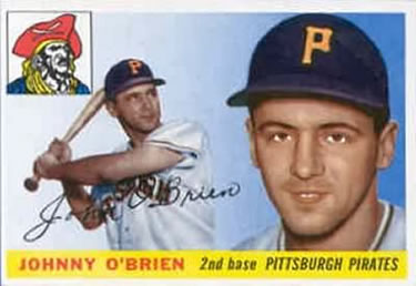 1955 Topps #135 Johnny O'Brien Front