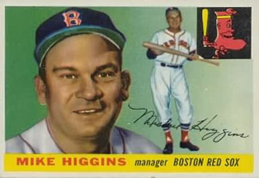 1955 Topps #150 Mike Higgins Front