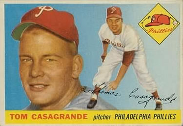1955 Topps #167 Tom Casagrande Front