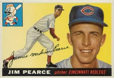 1955 Topps #170 Jim Pearce Front