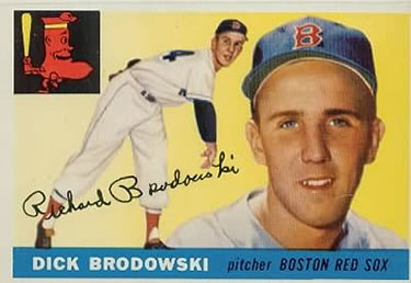 1955 Topps #171 Dick Brodowski Front