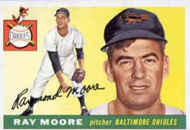 1955 Topps #208 Ray Moore Front