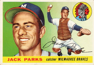 1955 Topps #23 Jack Parks Front
