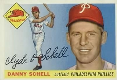 1955 Topps #79 Danny Schell Front