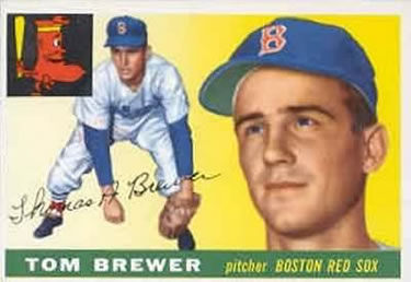 1955 Topps #83 Tom Brewer Front