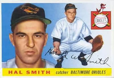 1955 Topps #8 Hal Smith Front