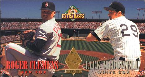 1994 Fleer Extra Bases - Pitcher's Duel #M1 Roger Clemens / Jack McDowell Front