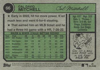 2023 Topps Heritage #66 Cal Mitchell Back