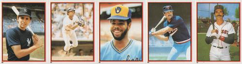 1983 Topps Stickers - Test Strips #NNO Roy Smalley / Willie Randolph / Cecil Cooper / Tom Brunansky / Dwight Evans Front