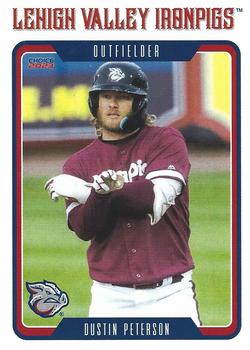 2023 Choice Lehigh Valley IronPigs #09 Dustin Peterson Front