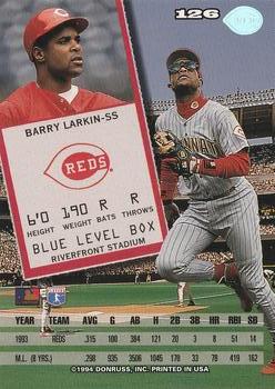 1994 Leaf #126 Barry Larkin Back