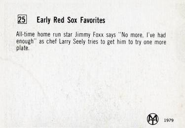 1979 Early Red Sox Favorites #25 