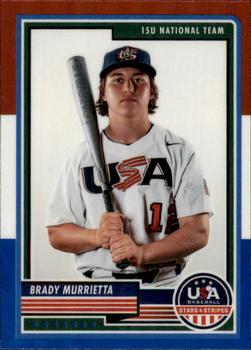 2023 Panini USA Baseball Stars & Stripes - Red, White, & Blue #35 Brady Murrietta Front