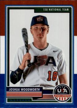 2023 Panini USA Baseball Stars & Stripes - Red, White, & Blue #40 Joshua Woodworth Front