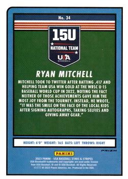 2023 Panini USA Baseball Stars & Stripes - Silver #34 Ryan Mitchell Back